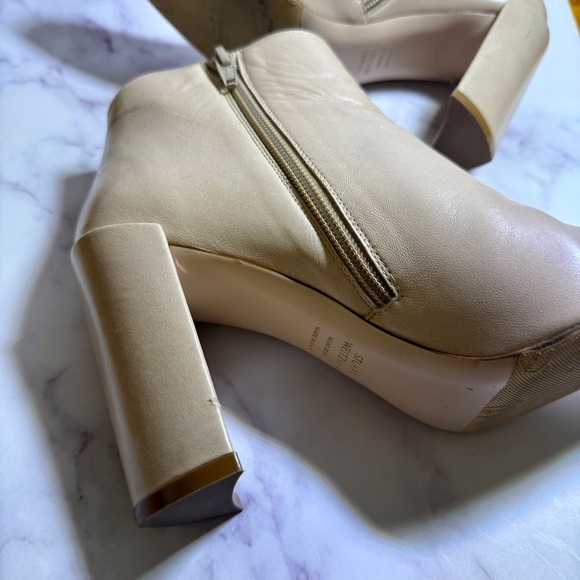 ❗️Last Chance❗️Stuart Weitzman Pure Beige Pointy Toe Bootie - Bambina - Picture 6 of 10